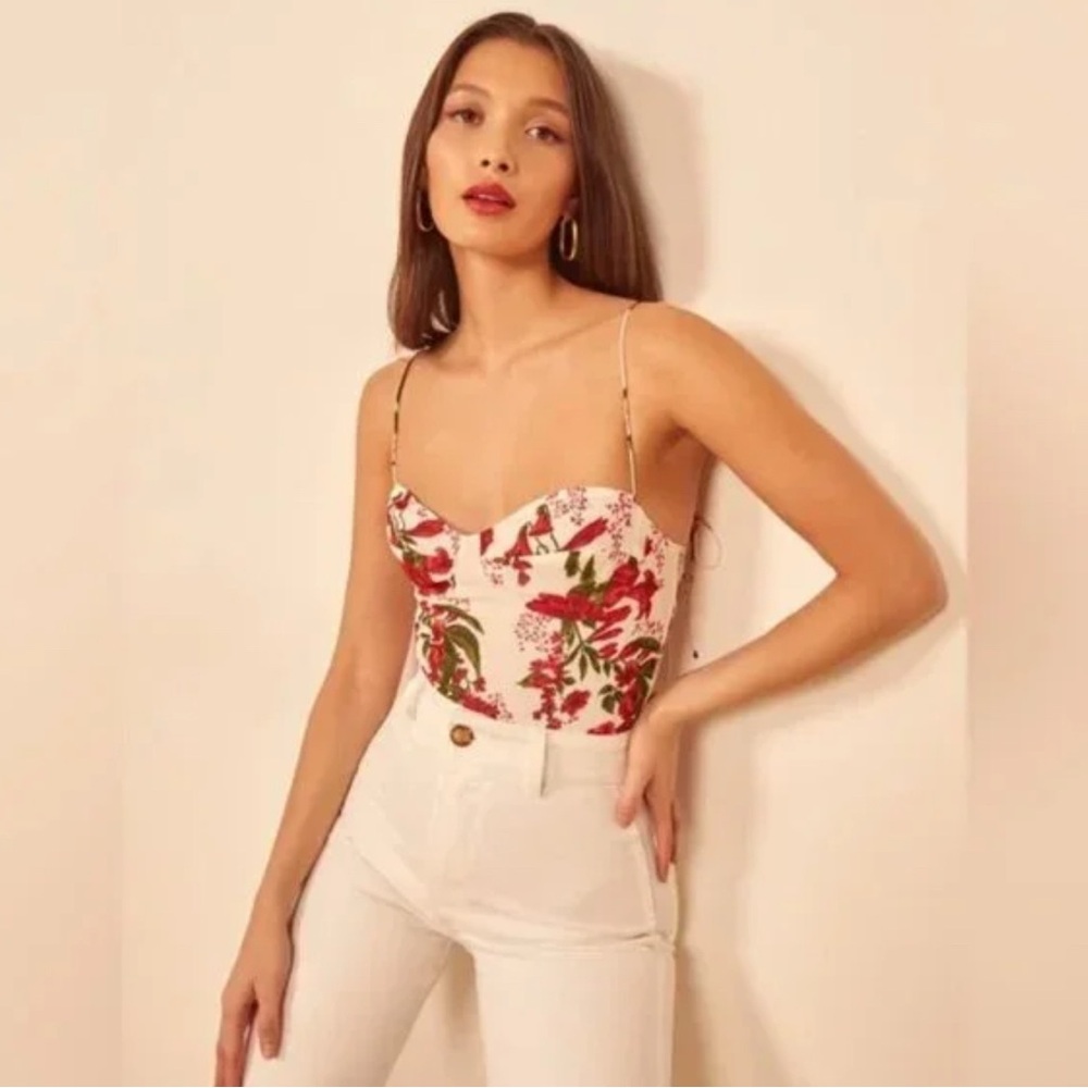 Reformation Liza Top in Georgette